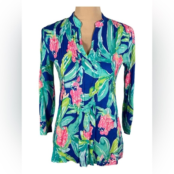 Lilly Pulitzer Sarasota Tunic - Island Exotic - EUC - XXS - Picture 2 of 10